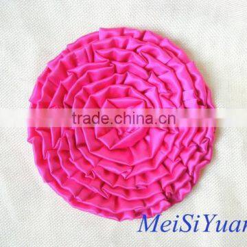 Supply Decorative Handmade Satin Ribbon Flowers Giant Layer Trim Flower Hat and Garment Accessories photo-3