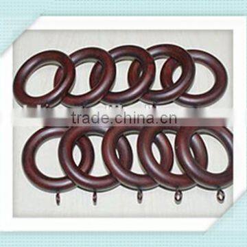 Adeline Smooth Mahogany Wood Curtain Rings