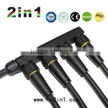 FQ16 4 branch LED street lighting waterproof connector F type