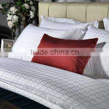 Hot sale cotton or cotton blended jacquard double square bed sheet , quilt , bedding set for hotel use