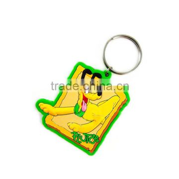 Multifunctional 2d custom shaped soft pvc keychain