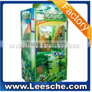 kids coin operated Forest Treasure toy crane machine terminator salvation mini arcade game machine for children game center