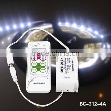 Bincolor dc 12-24v rf remote control mini led strip dimmer