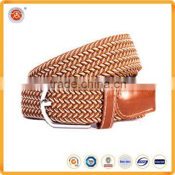 Promotional High Quality Man Elastic Braided Waist Belts Ladies Dress Belts For Unisex