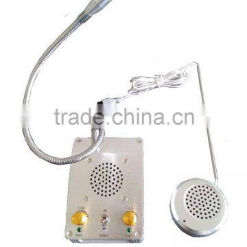 security intercom Bank two way intercom kits for counter through the glass