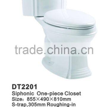 Bathroom Sanitary Ware Siphonic Two Piece Corner Toilet DT2201 photo-3