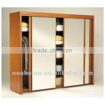 Modern Sliding Doors Melamine Faced Particle Board & MDF Badroom Wardrobe W-10