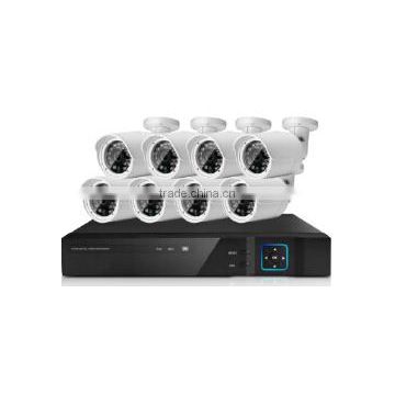 8CH realtime 1080p TVI DVR Kits with 8*2Mp TVI cameras by browser and mobile app remote viewing