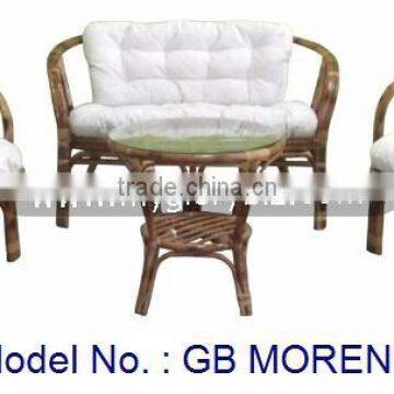 Living room sofa set, Rattan home Furniture, Armchair, antique Rattan sofa set