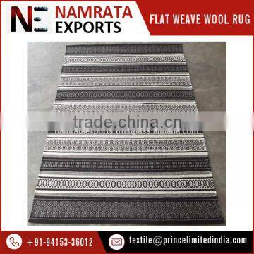 High Quality Handmade Flat Weave Handwoven Wool Rug