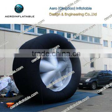 Inflatable tyre shape / simulation tyre