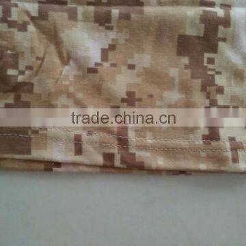 OEM65% Polyester 35% Cotton Jersey Brown Digital Full Print Camouflage Round Neck Military T Shirt