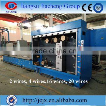 8 heads copper wire drawing machin and annealer