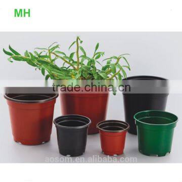 Round Double Color Plastic Pots for Plant Cheap Plastic Flower Pot Garden Pot