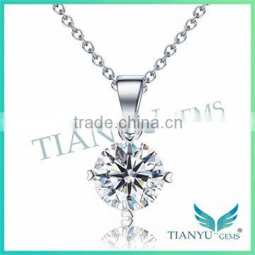 White Round Billirant Cut Moissantie Diamond Pendants Charms for Jewelry