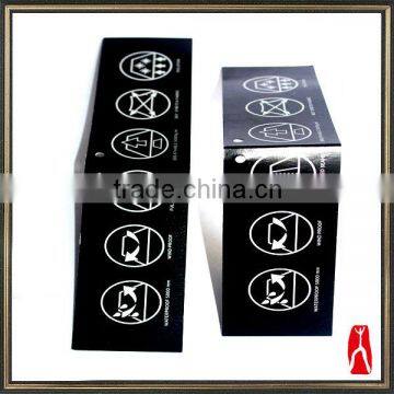 2014 Custom Black Garment Hang Paper Tag