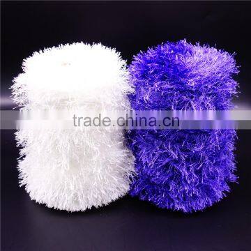100% Polyester Feather Yarn , With Heat Setting , Crochet Yarn photo-4