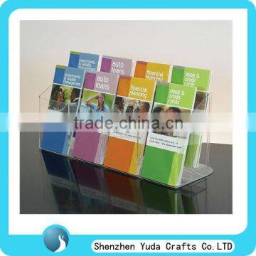 acrylic table top brochure holder,booklet display stand,pamphlet holder