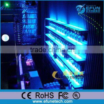 rgb color changing light up led wine display rack illuminated bar led shelf