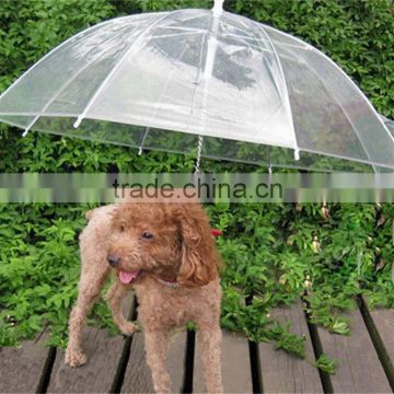 2017 high quality promotional transparent pet dog umbrella