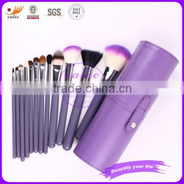 12pcs Makeup Brush Travel Set in cylinder