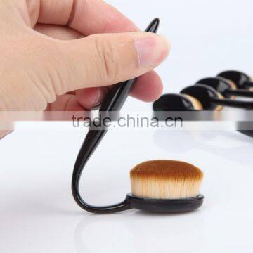 Oval Make Up Brush Set 10pcs, Foundation Make up Brush Set photo-5