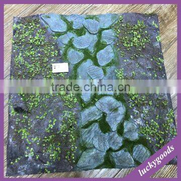 LTX005-LTX009 custom made artificial decorative moss with stone