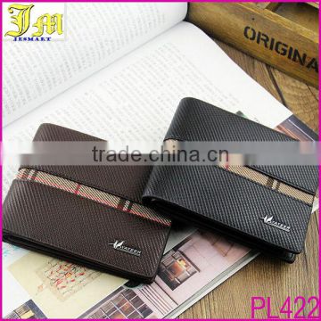 2014 Fashion Mens Genuine Leather Bifold ID Cards Holder Bag Coin Pocket Slim Purse Wallet