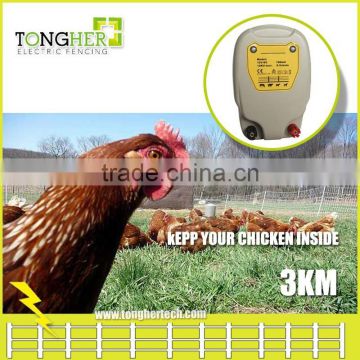 12V battery power electric fence energizer charger for chicken fence