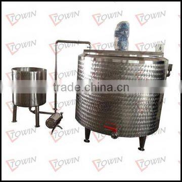 SS304 fermentor tank with pump and storage tank