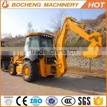 small 75hp 8.2ton WZ30-25 side shift beautiful mini tractor backhoe loader