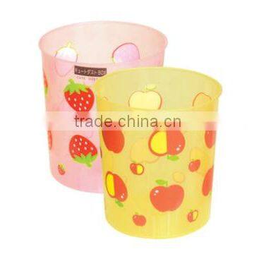 attractive printing household plastic litter bin