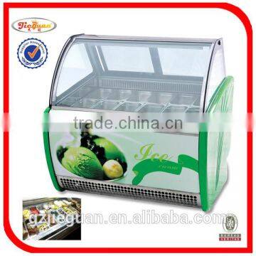 Jieguan Hot Sale1.5m commercial hard ice cream display freezer(CB-1500)