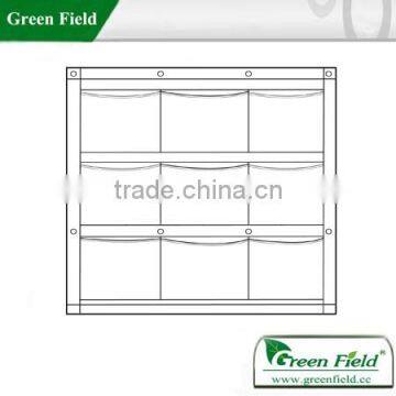 Pocket planter irrigation system, green field flower pot green wall