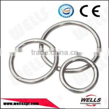 luggage welded SS304 stainless steel316 round ring for bag