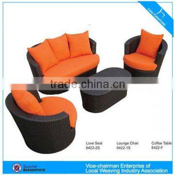 Garden round rattan sofa furniture (6422)