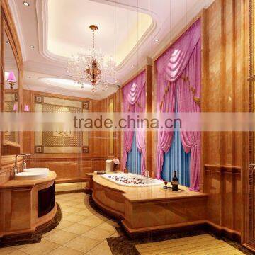 Luxurious Royal 3D Interior Architectural Rendering For European Master Bathroom