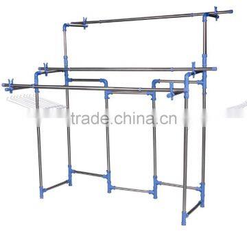 double three transfer shapes clothes rack and blanket drying rack