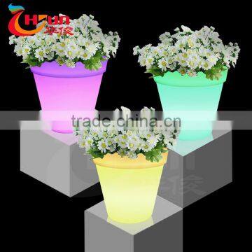 battery led planter/decorative flowerpot/modern beauty planter