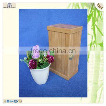 Large Craft Rectangle Storage Bamboo Plate Wooden Boxes photo-5