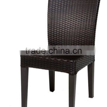 2017 Trade Assurance Most Popular Outdoor Simple Design Alum Frame pe Brown Rattan Dining Table Set Furniture photo-5