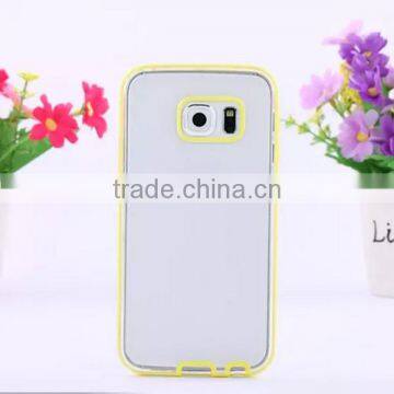 TPU PC Transparent Color Protective Phone Case for Samsung S6 Edge photo-5