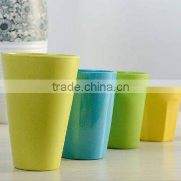 2017 new desgin eco friendly Biodegradable plant fibre drink cup, D8.8*H12.8cm