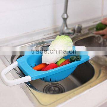 Wholesale Stock Kitchen Vegetable&Fruit Plastic Drain Basket Draining Rack photo-3