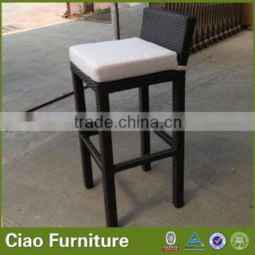 High Top Indoor Bar Chairs Rattan Furniture photo-4