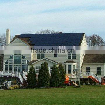 Complete 6kw Solar Power System Solar Panel PV Array Combiner Inverter Controller Battery Ground Rack Roof Rack Cable photo-2