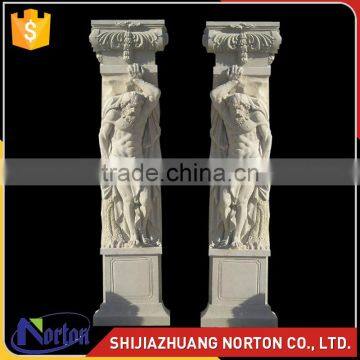 outdoor used roman style natural stone veneer pillars NTMF-C253S