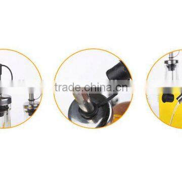 2016 Hot Selling Unique Glass Oil Bottle and Spice Jar Cruet Set With Coating photo-3