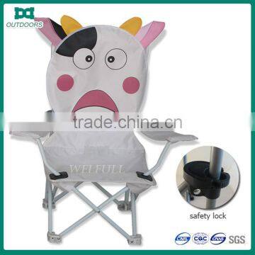 Cow pattern animal style kids folding camping chair