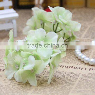Silk Artificial Hydrangea Flower Heads Fake Flower for Celebration photo-5